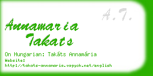 annamaria takats business card