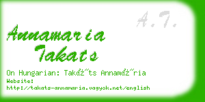 annamaria takats business card